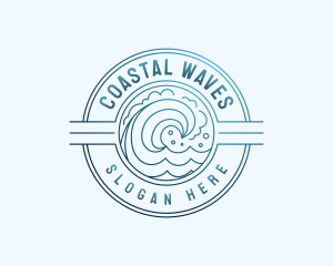 Ocean Wave Resort logo design