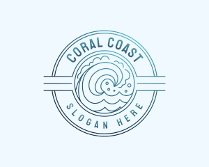 Ocean Wave Resort logo design