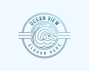 Ocean Wave Resort logo design