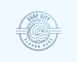 Ocean Wave Resort logo design