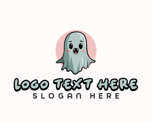 Spirit - Cute Ghost Spirit logo design