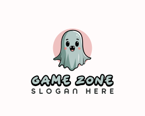 Cute Ghost Spirit logo design