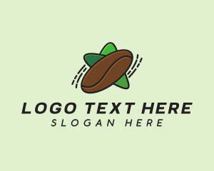 Plant - Coffee Bean Star logo design