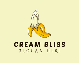 Cream - Erotic Banana Cream logo design