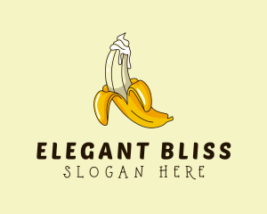 Porn - Erotic Banana Cream logo design