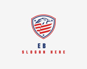 United States - Eagle Flag Shield logo design