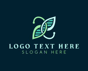 Sustainable - Ecological Science Leaf logo design