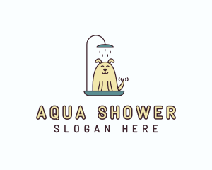 Shower Dog Grooming logo design