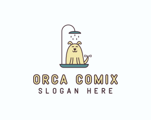 Veterinarian - Shower Dog Grooming logo design