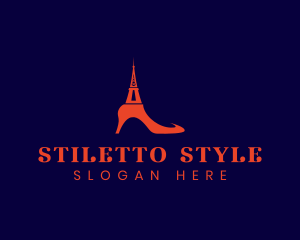 Stiletto - Paris Luxury Stiletto logo design