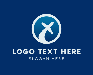 Plane Travel Transportation Logo