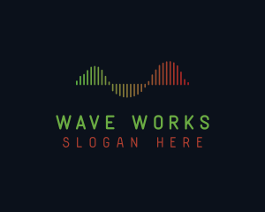 Sound Wave Equalizer logo design