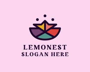 Polygon - Colorful Polygon Mosaic logo design