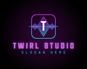 Sound Wave Podcast logo design