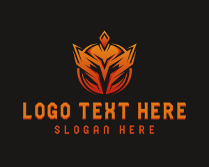 Game Clan - Tough Spartan Helmet logo design