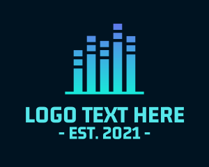 Radio - Music Beat Tune logo design
