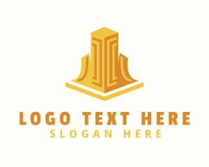 Property Developer - Golden Hotel Residence logo design