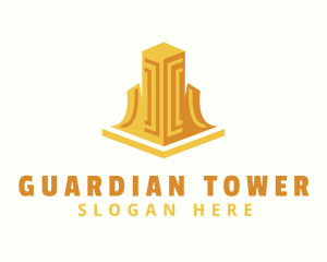 Golden Hotel Residence logo design