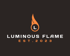 Torch - Blazing Fire Torch logo design