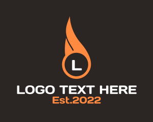 Torch - Blazing Fire Torch logo design