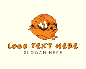 Dog - Cute Pet Veterinary logo design