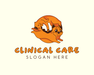 Cute Pet Veterinary logo design