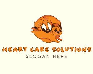 Cute Pet Veterinary logo design