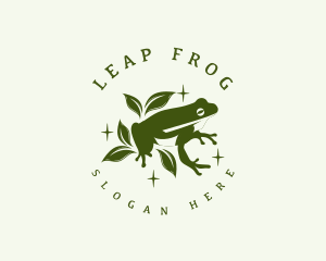 Frog - Frog Leaf Nature logo design