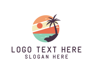 Holiday - Island Getaway Resort logo design