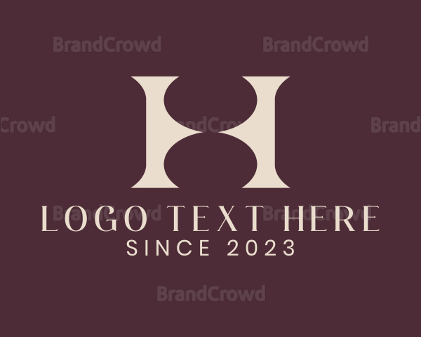 Modern Luxury Business  Letter H Logo