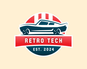 Retro Car Garage logo design