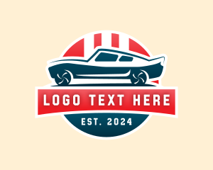 Retro Car Garage Logo