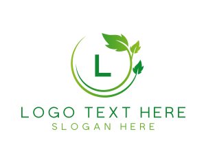 Landscape - Nature Leaf Organic logo design