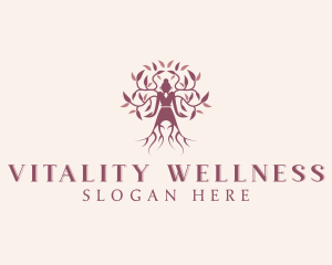 Wellness Beauty Tree logo design