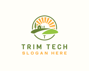 Landscaping Lawn Turf logo design