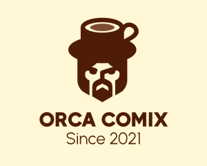 Human - Coffee Mug Man logo design