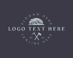 Hike - Mountaineering Hike Adventure logo design