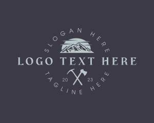 Landscape - Mountaineering Hike Adventure logo design