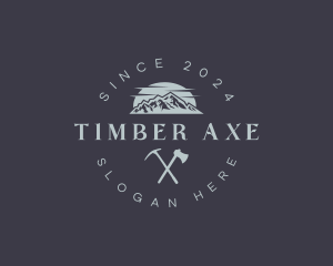 Mountaineering Hike Adventure logo design