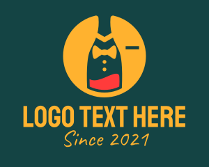 App Icon - Tuxedo Wine Bottle logo design