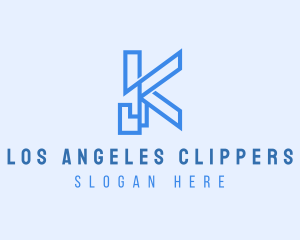 Simple Geometric Letter K  Logo
