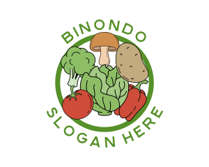 Healthy Food Vegetables Logo