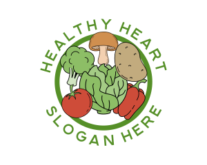 Healthy Food Vegetables logo design