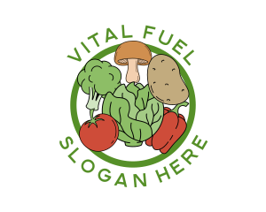 Nourishment - Healthy Food Vegetables logo design