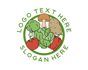 Healthy Food Vegetables Logo