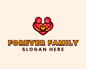 Adoption - Couple Fertility Baby logo design