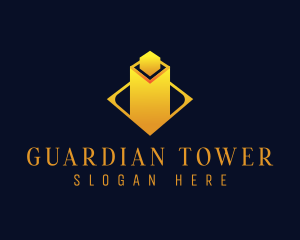  Tower Real Estate Building logo design