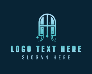 Window - Window Cleaner Disinfection logo design