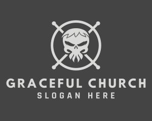 Rock Band - Skull Cross Streetwear logo design