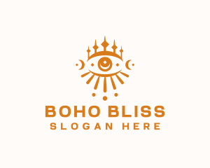 Boho Eye Tarot logo design